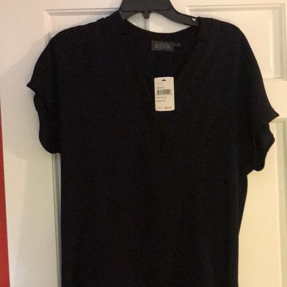 New Navy with black Trim Astr dress